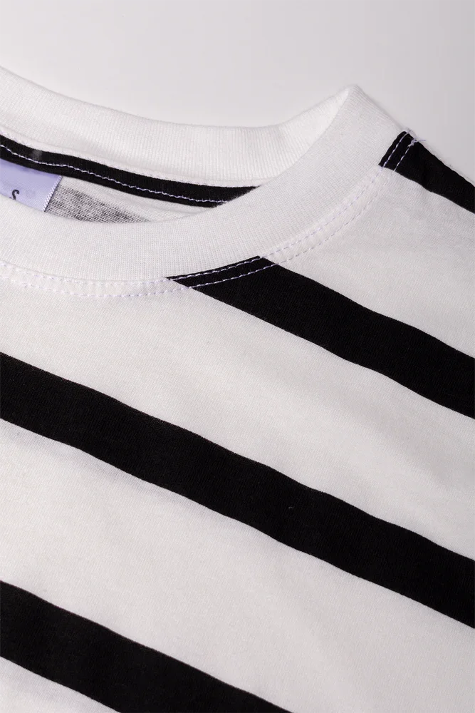 Stripe Short Sleeve T-Shirt White
