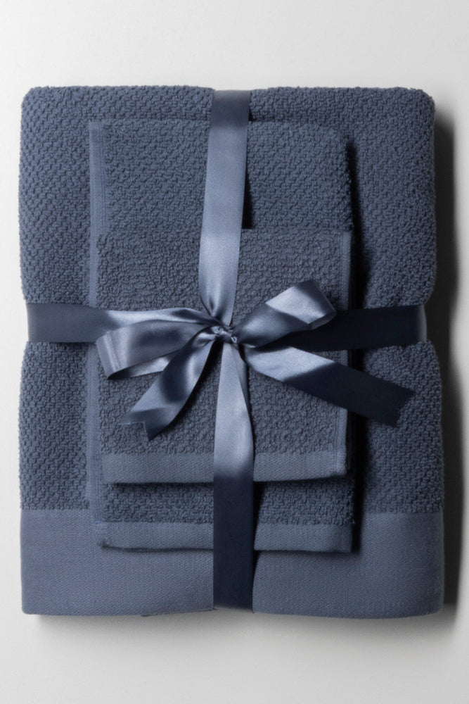 3 Pack Towel Giftset Vintage Indigo Ackermans