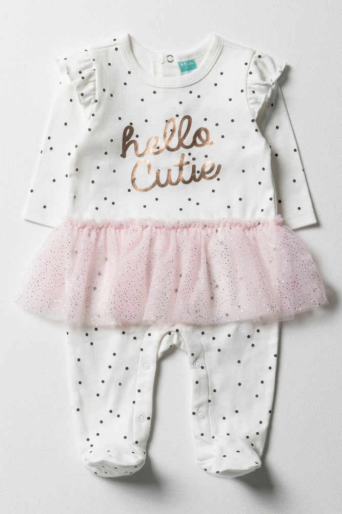 Spot Baby Grow With Tutu Pink White Babygrows Ackermans