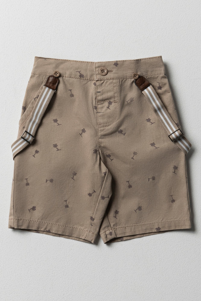Chino Shorts With Braces Natural Ackermans