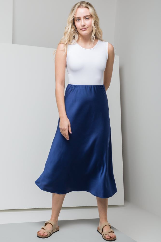 Beach skirt navy best sale