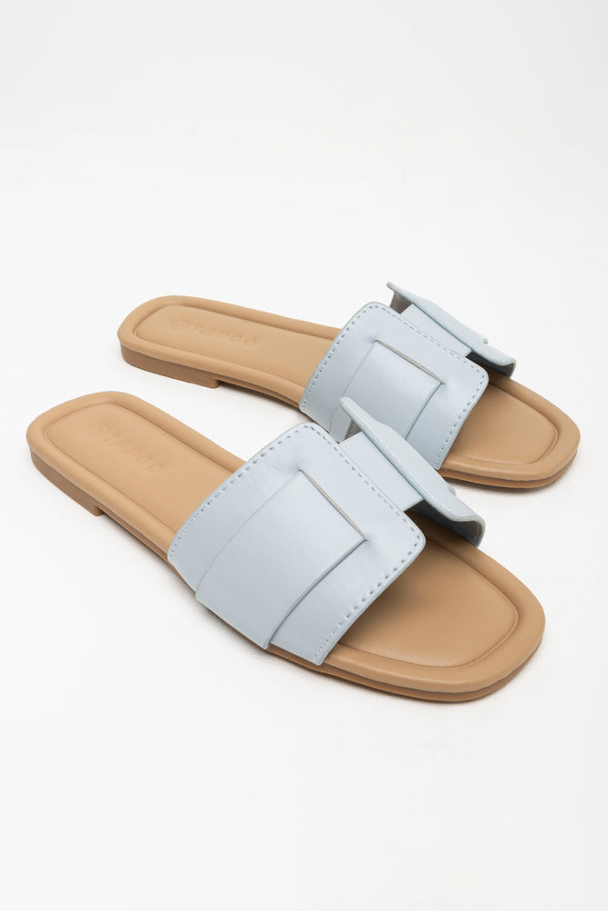 Light blue mules sales