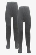 2 Pack Tights Dark Grey