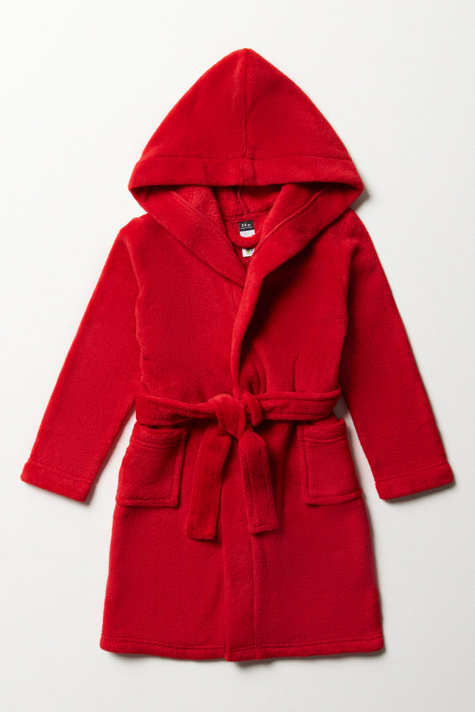 Coral Fleece Gown Red Sleepwear Ackermans