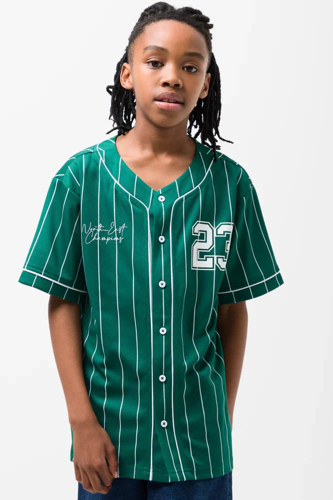 Baseball Short Sleeve T Shirt Green Tops T Shirts Ackermans