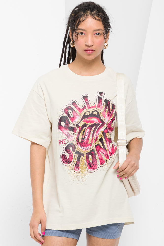 Rolling stones oversized t shirt store
