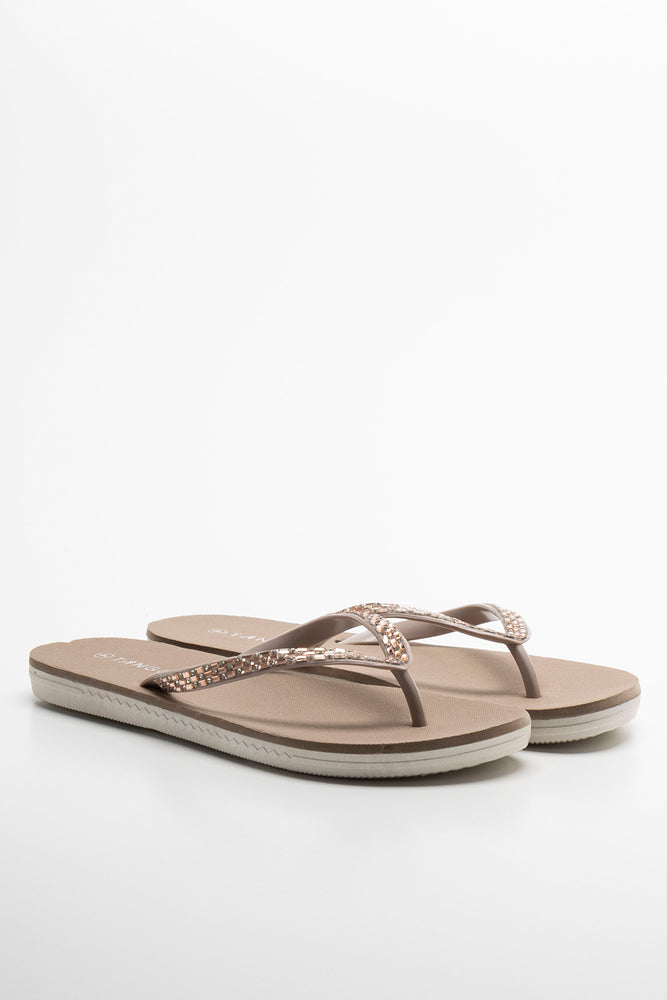 Diamante flip flops on sale