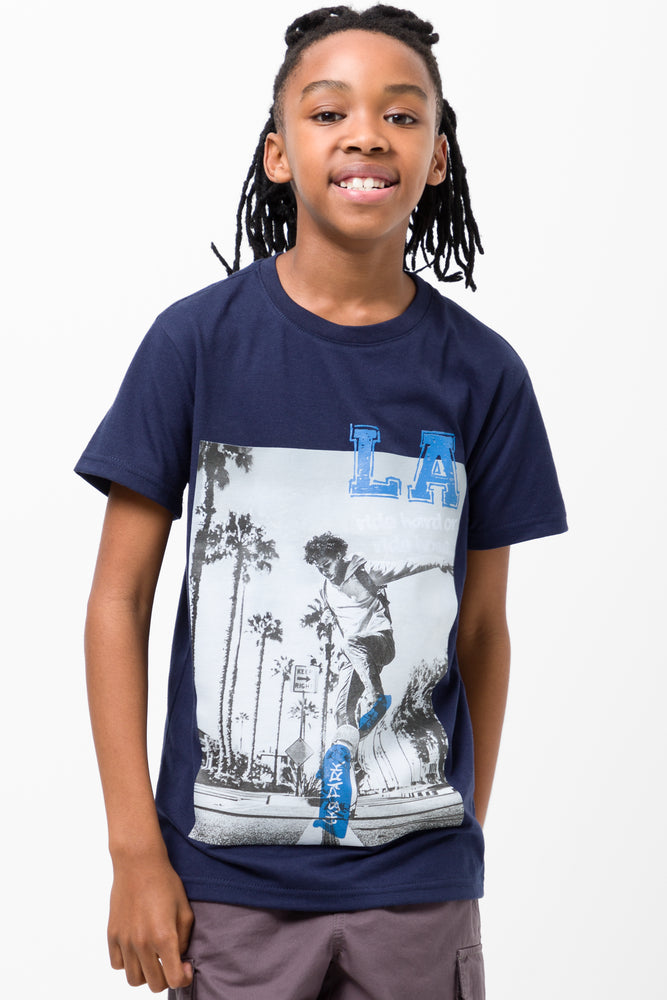 Short Sleeve T Shirt Navy Ackermans