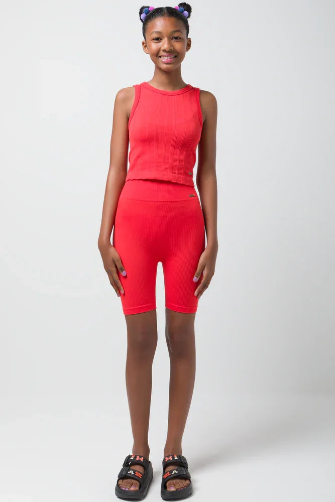 Seamless Cycle Shorts Fiesta Red