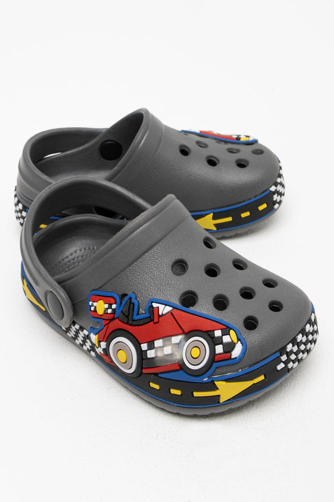 Car Light Up Clog Grey Shoes Ackermans