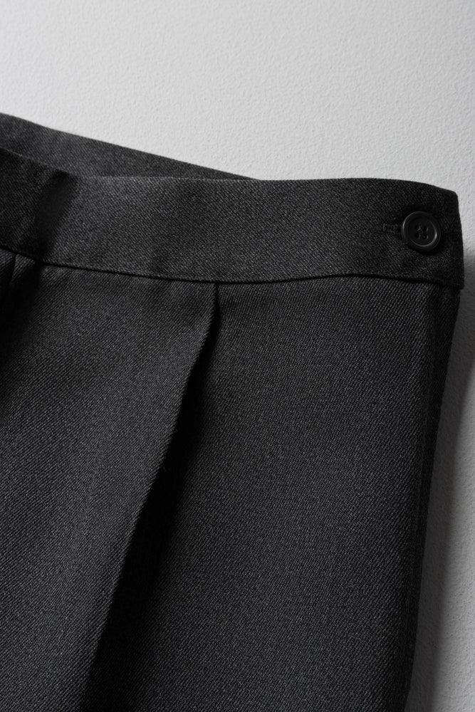 Girls Regular Fit Pants Grey