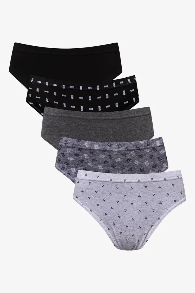 5 Pack Briefs Black