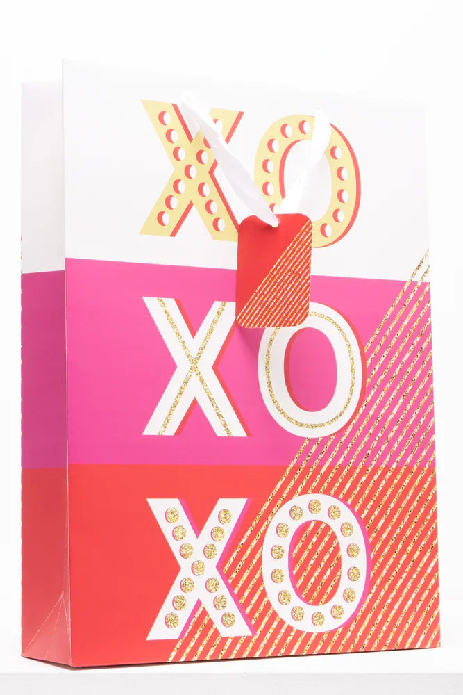 Xoxo Gift Bag Large Pink