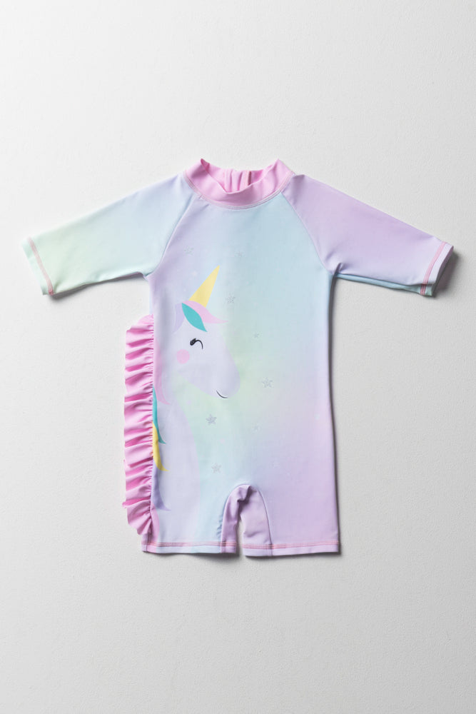 Unicorn swimsuit size 7 hot sale