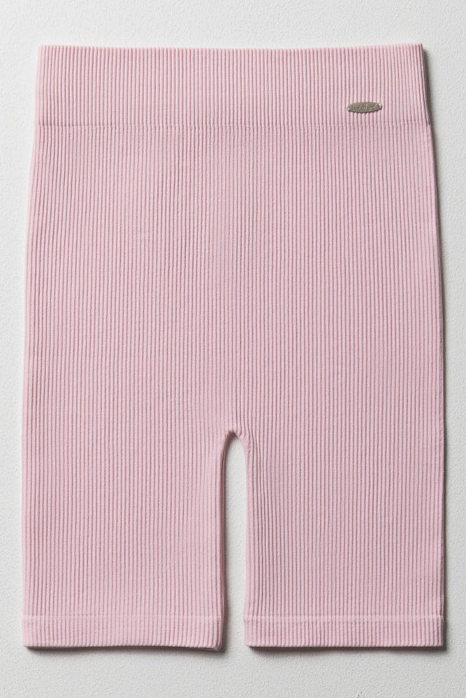 Blush pink biker shorts discount