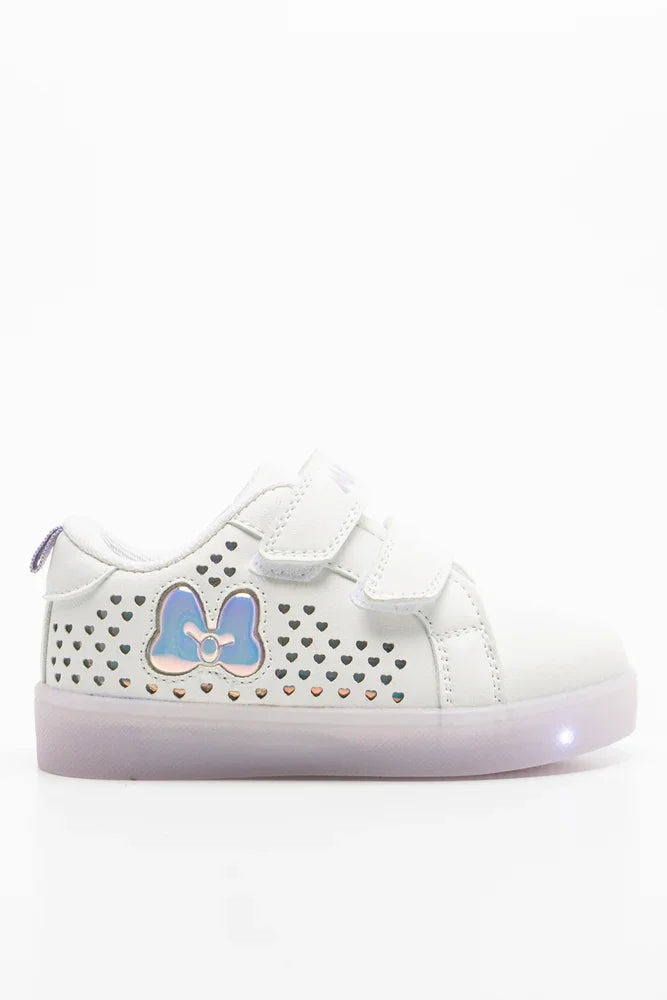 Minnie Mouse Light Up Sneaker White