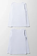 2 Pack Long Sleeve Vests White (2)
