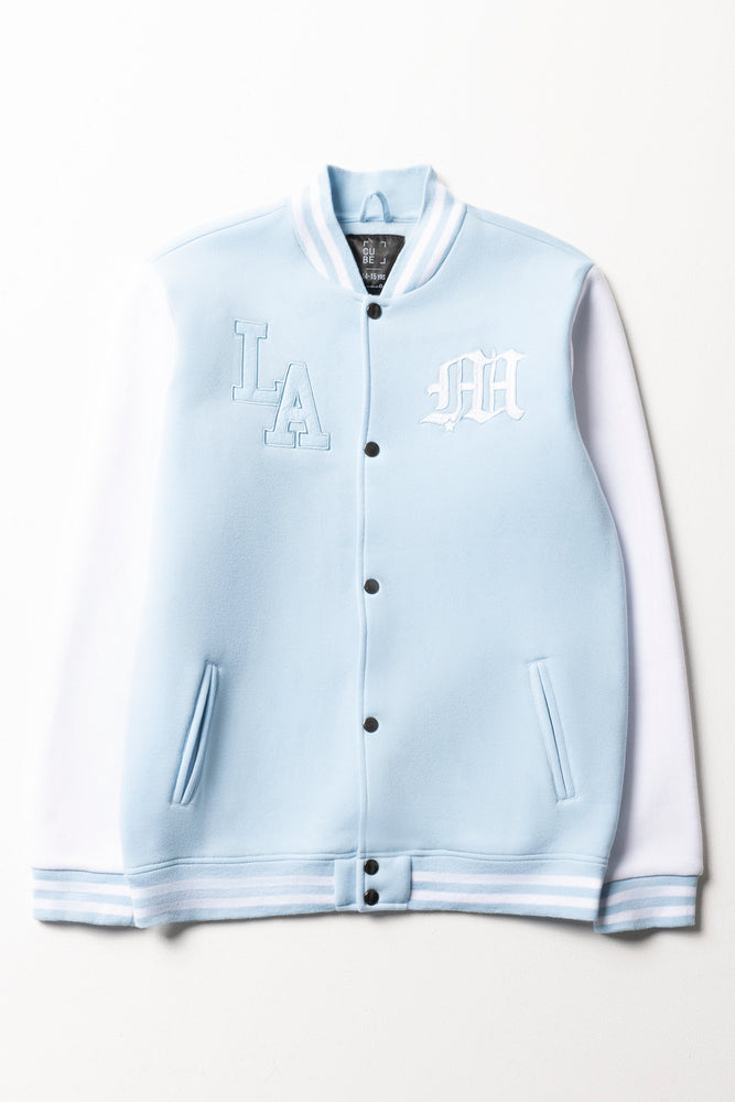 Baseball jacket white sales