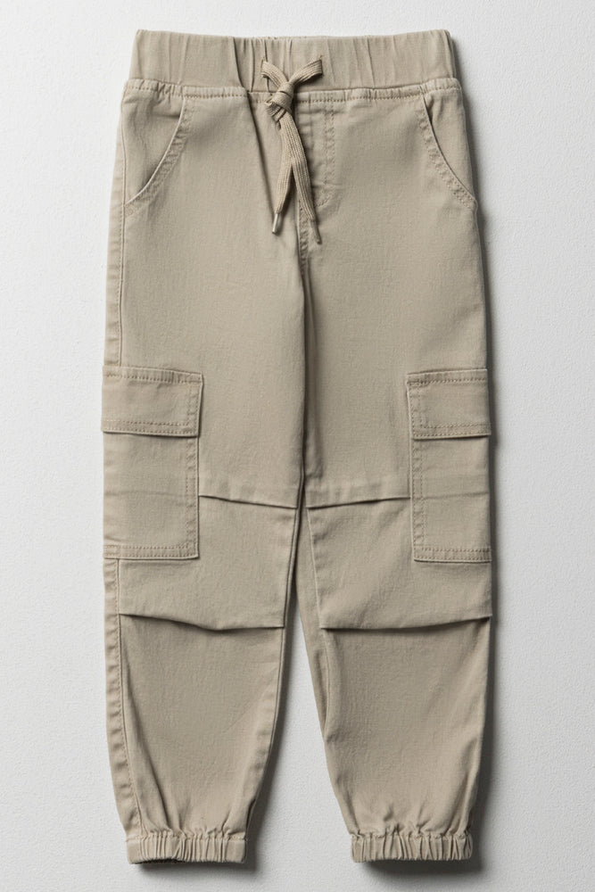 Parachute Cargo Jogger Pants Natural Bottoms Jeans Ackermans