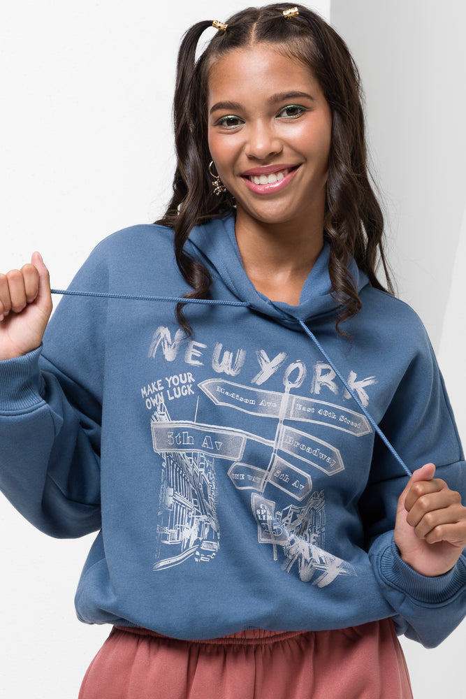 Thick cropped hoodie online
