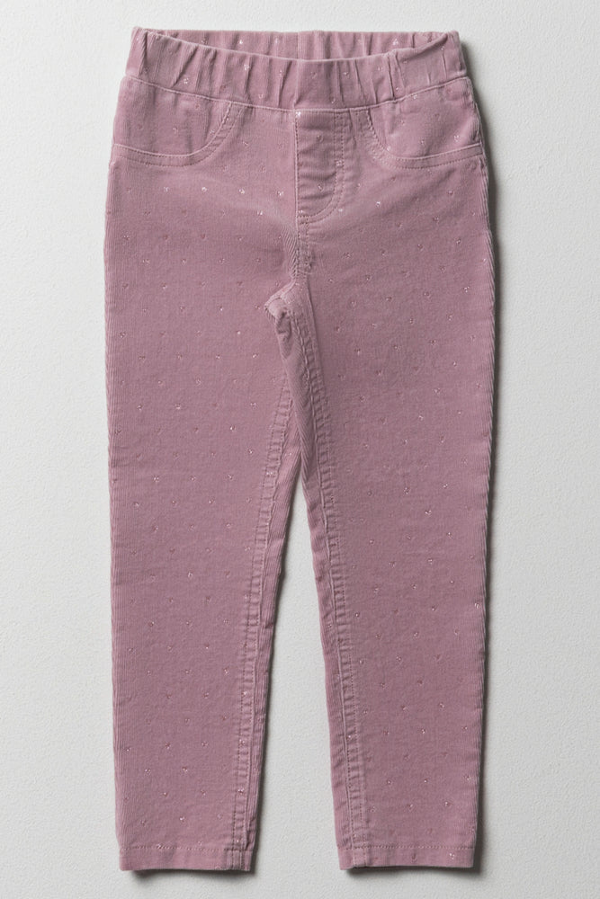 Corduroy Jeggings Pink Bottoms Jeans Ackermans