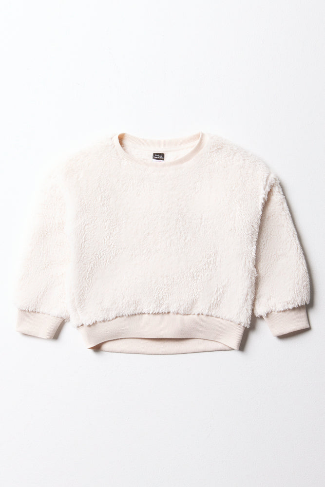 Sherpa Crew Neck Tracktop White Ackermans
