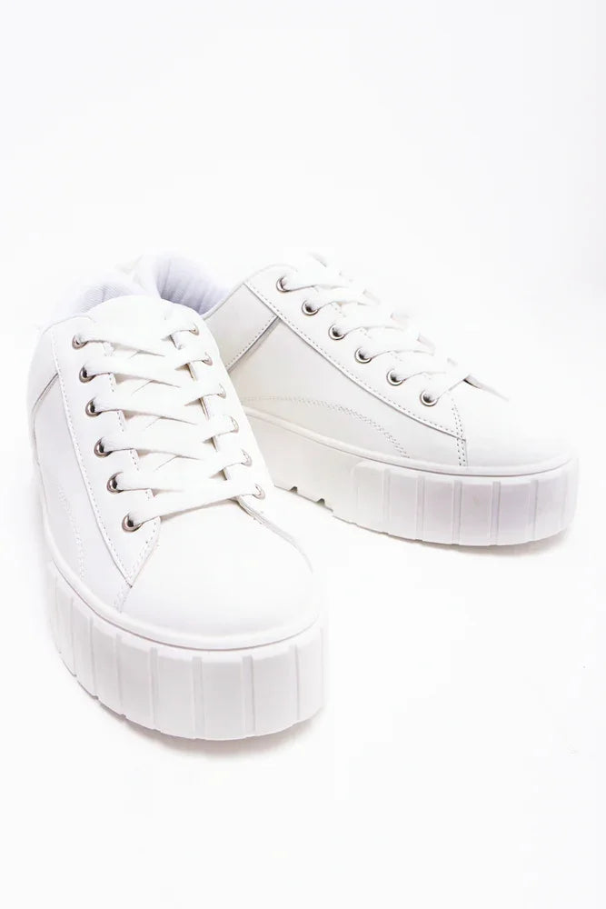 Platform Sneaker White Sneakers Trainers Ackermans