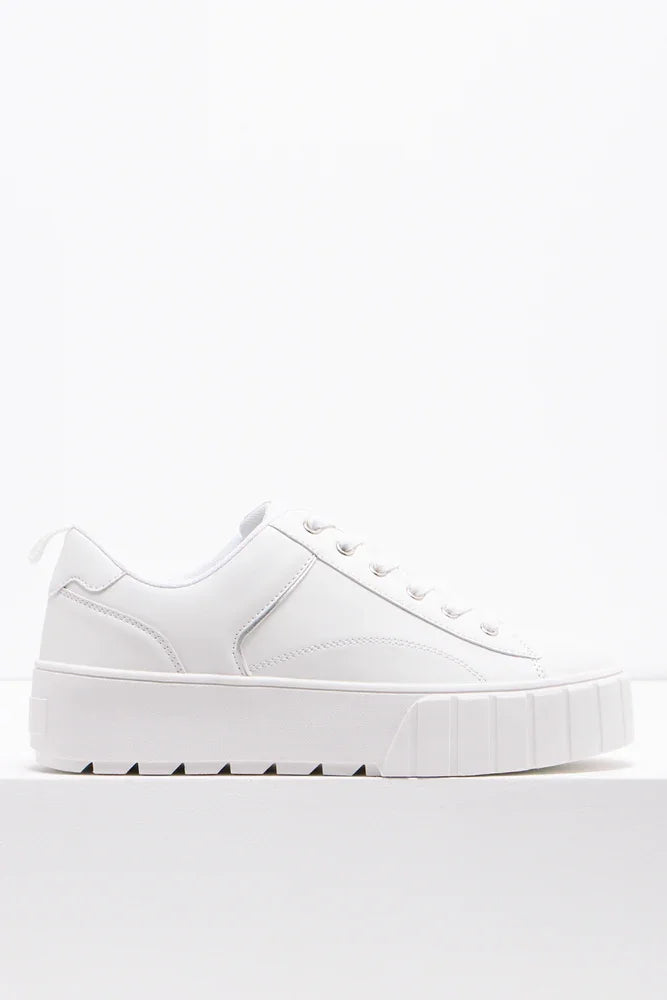 Platform Sneaker White