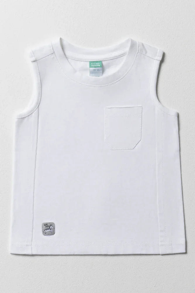 Sleeveless T-Shirt White