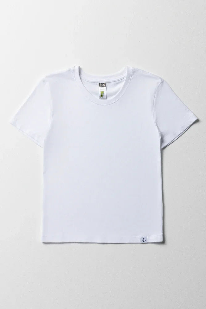 Boys Short Sleeve T-Shirt White