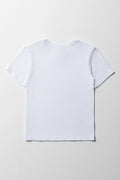 Boys Short Sleeve T-Shirt White (3)