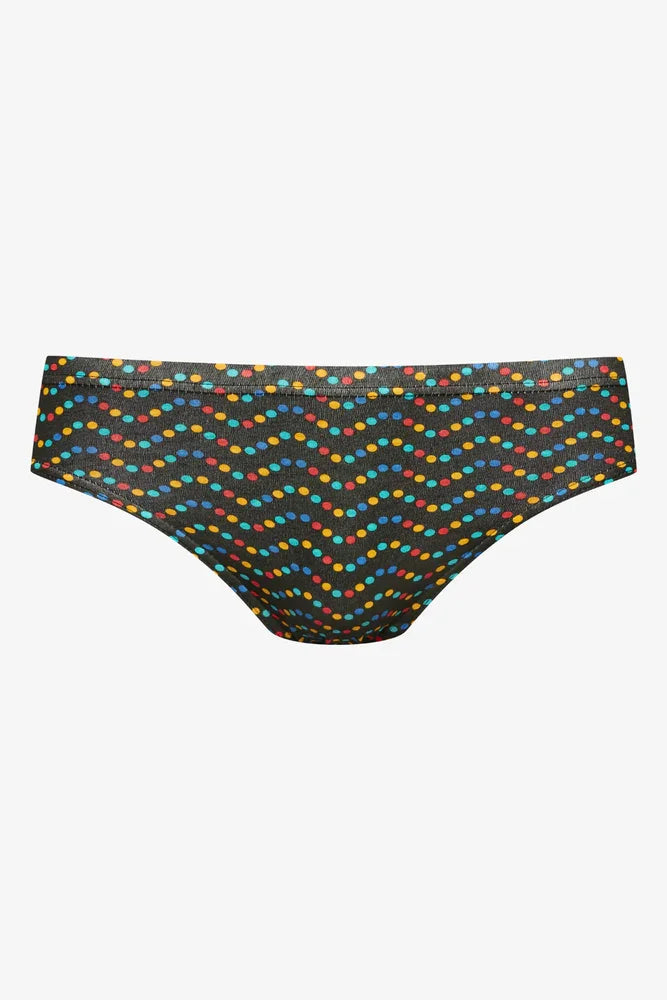 5 Pack Print Mini Brief Grey (5)