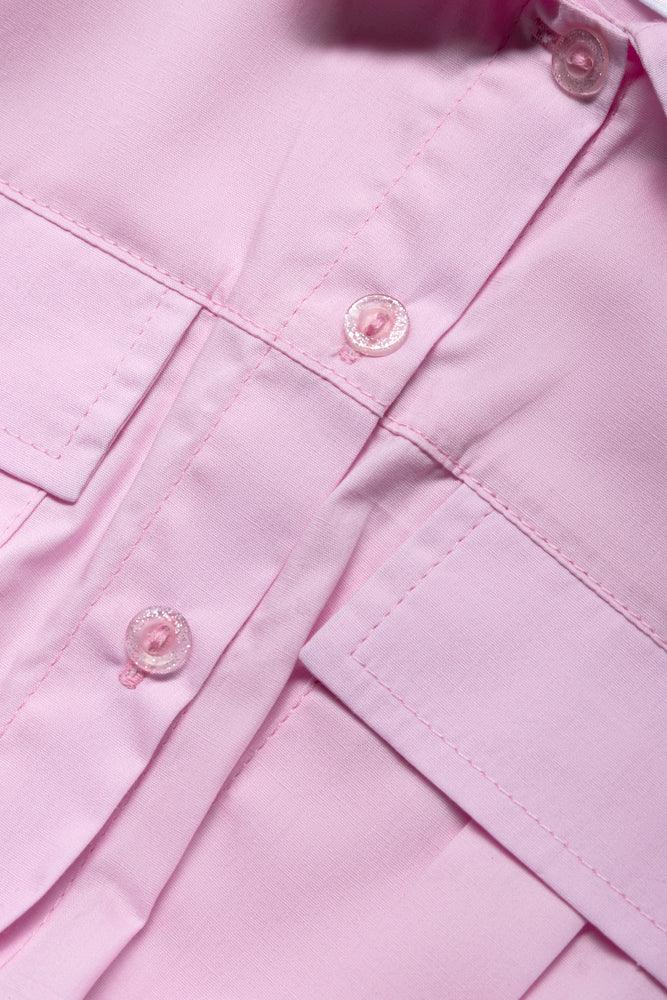 Resort Shirt Pocket Detail Pink