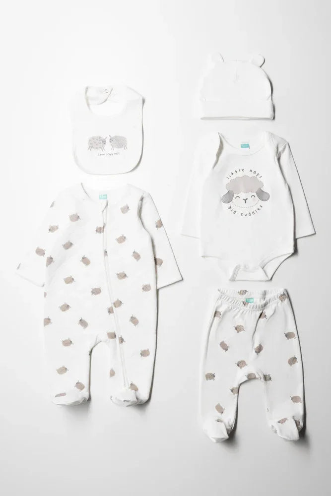 5 Piece White