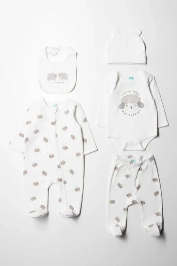 5 Piece White