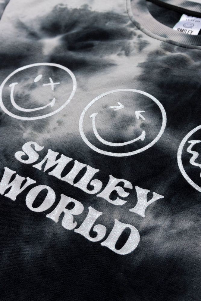 SmileyWorld T-Shirt Dress Black