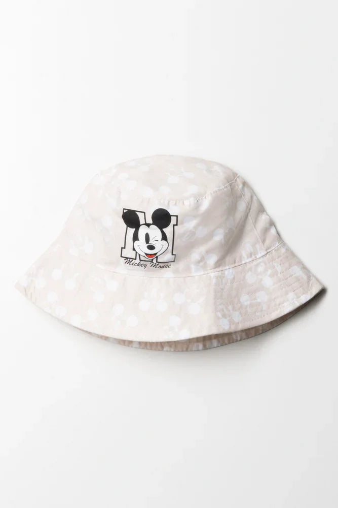 Mickey Mouse Bucket Hat Natural