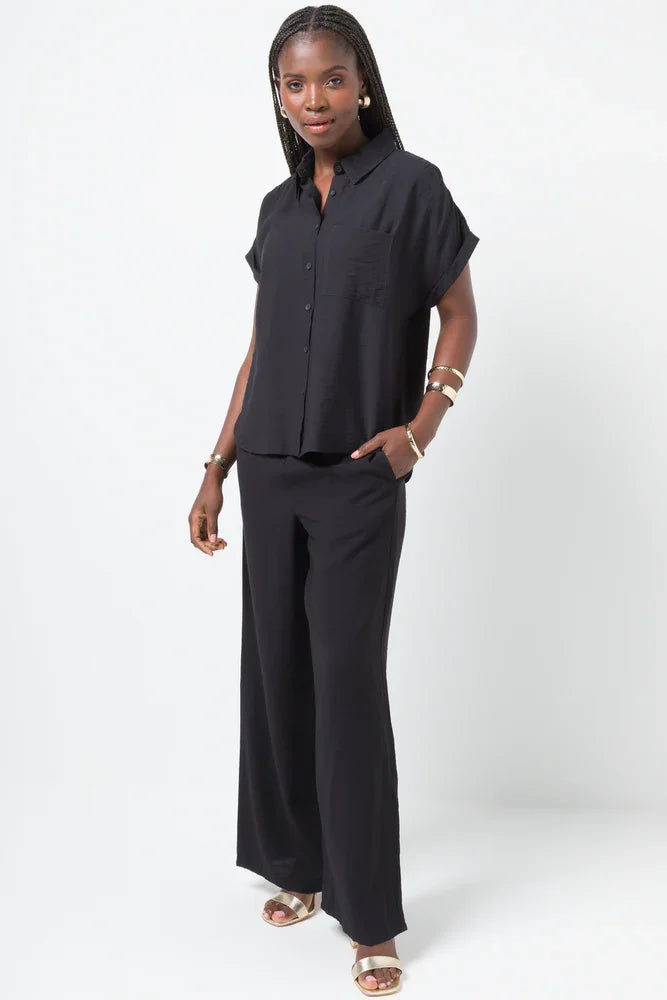 Short Sleeve Shirt Black (1)