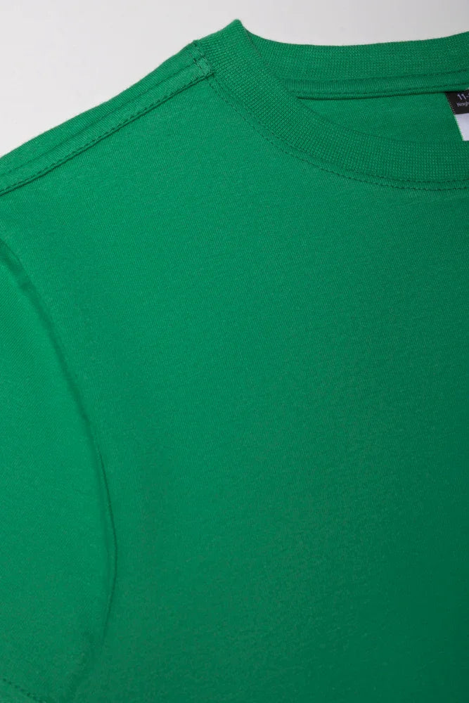 Crew Neck Short Sleeve T-Shirt Green