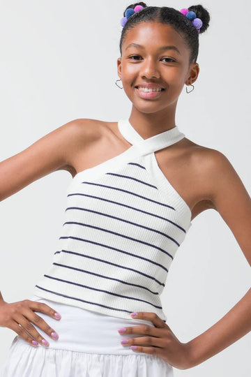 STRIPE CROSS OVER TOP