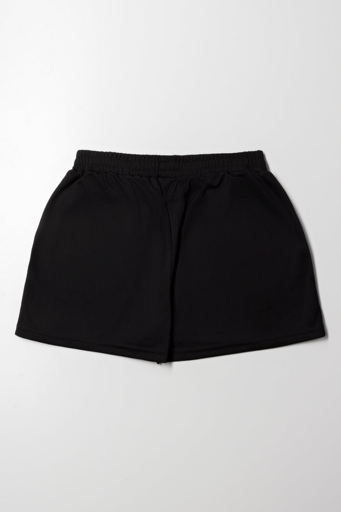 Raiders Mesh Pull On Shorts Black (2)