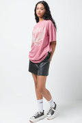 Oversized Graphic T-Shirt Pink (1)