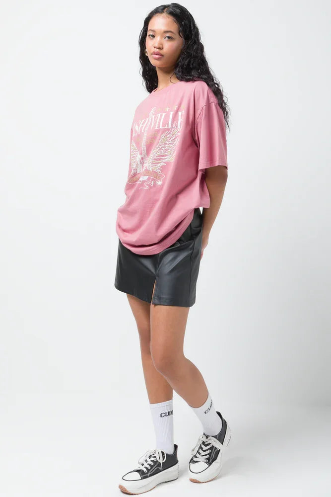 Oversized Graphic T-Shirt Pink (1)