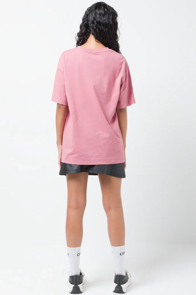 Oversized Graphic T-Shirt Pink (2)