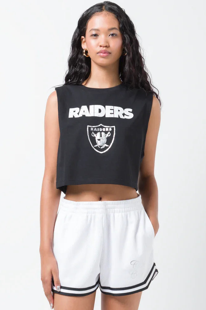 Raiders Oversized Muscle T-Shirt Black