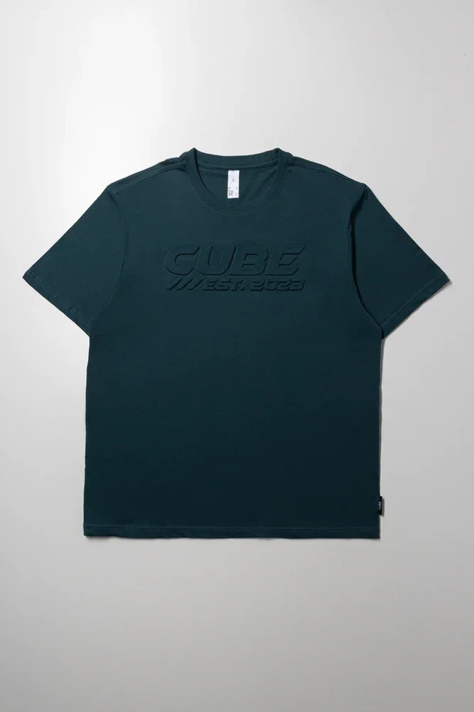 Flocked Print T-Shirt Green