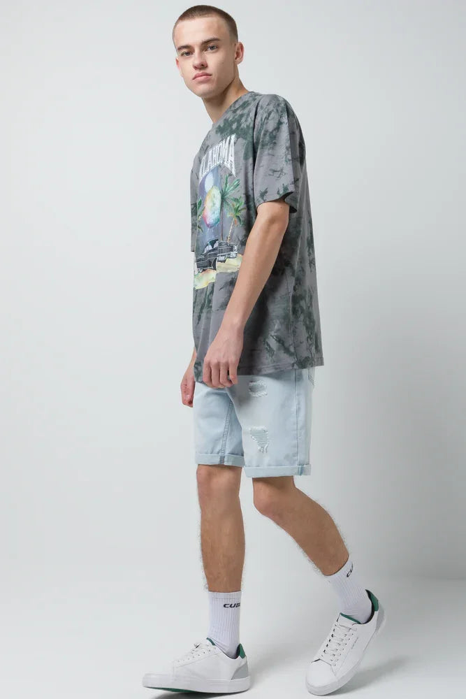 Tie Dye T-Shirt Dark Grey