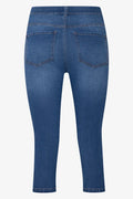 High Rise Denim Jean Capri Blue (1)