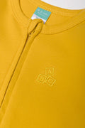 Cotton Knit Babygrow Yellow (1)