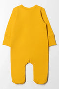 Cotton Knit Babygrow Yellow (3)